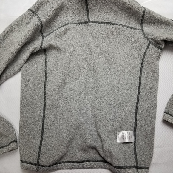 AVIA 1/4 zip fleece heather gray small pullover top - Picture 8 of 10